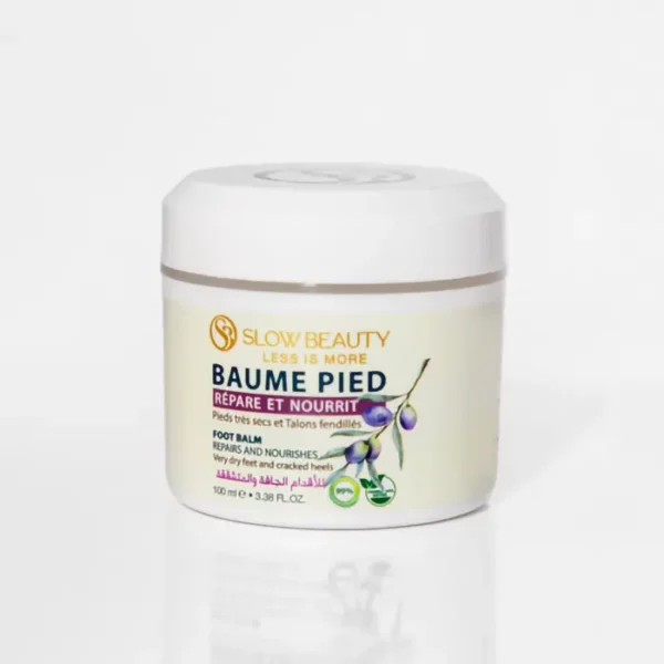 Baume pieds Slow Beauty réparateur et nourrissant pour talons secs et fendillés