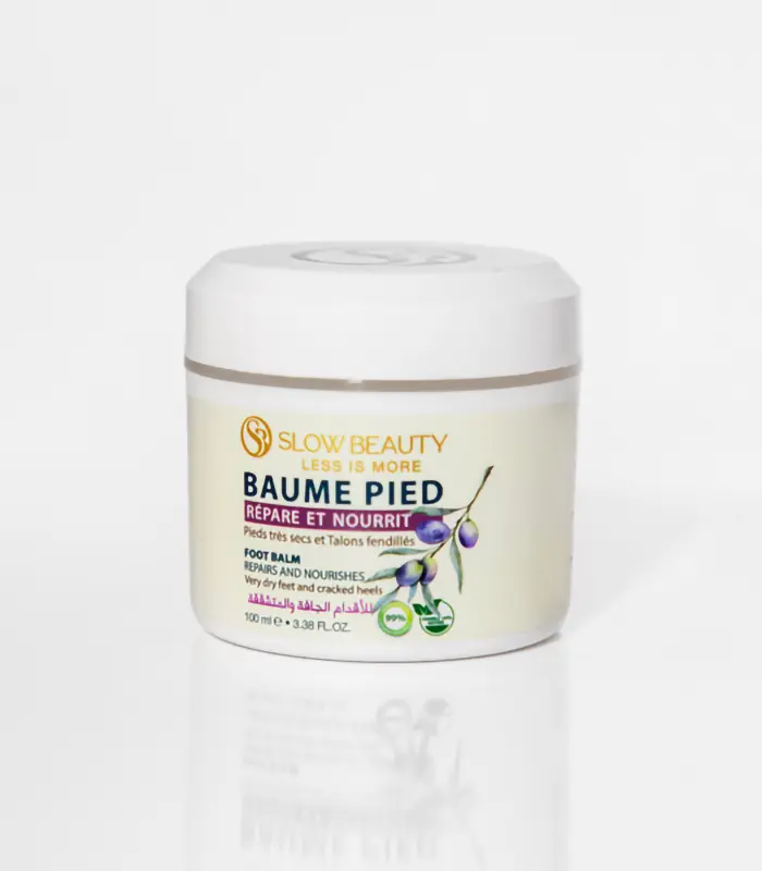 Baume pieds Slow Beauty réparateur et nourrissant pour talons secs et fendillés