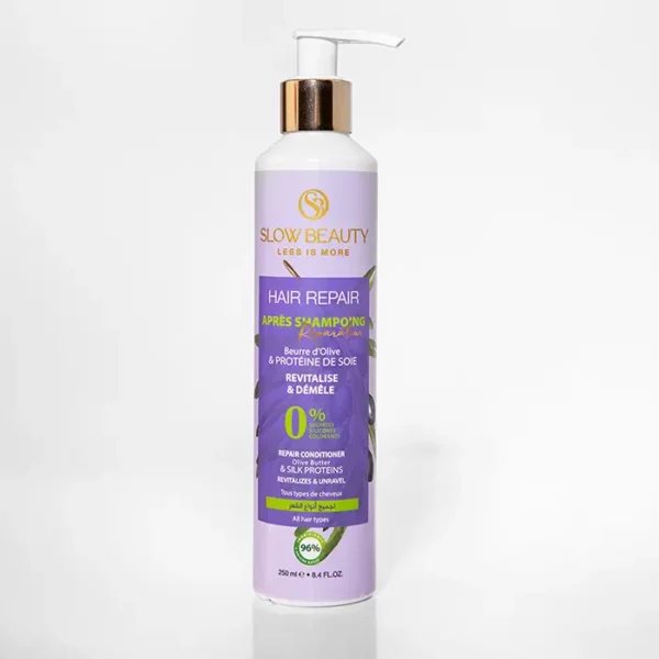 Après-shampoing Hair Repair Slow Beauty pour revitaliser et démêler les cheveux