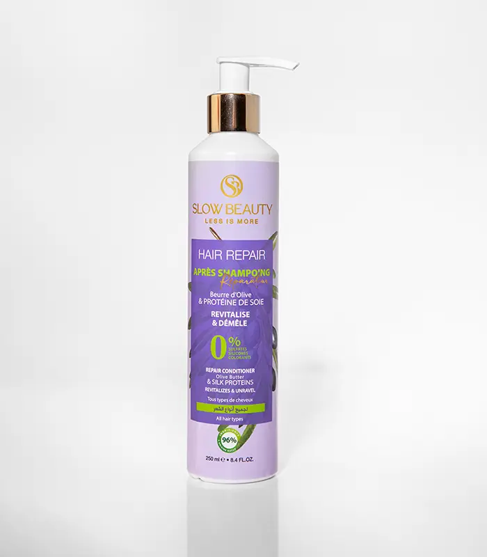 Après-shampoing Hair Repair Slow Beauty pour revitaliser et démêler les cheveux