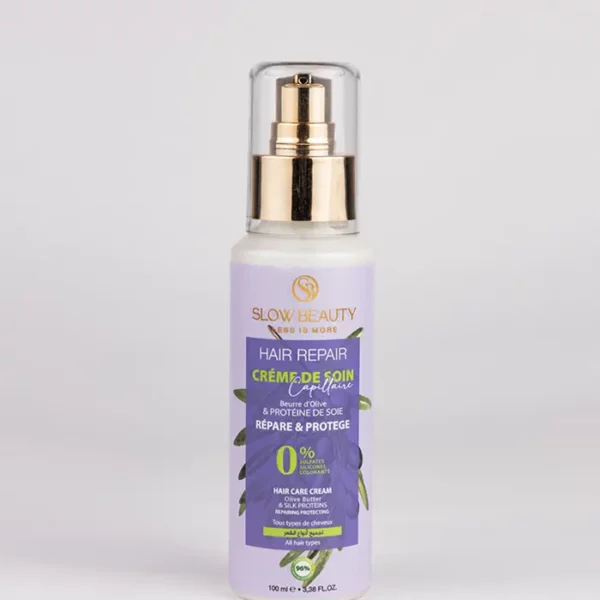 Crème de soin capillaire Hair Repair Slow Beauty pour réparer et protéger les cheveux