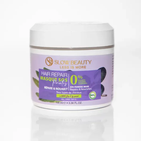 Masque SOS pointes Hair Repair Slow Beauty pour réparer et nourrir les cheveux