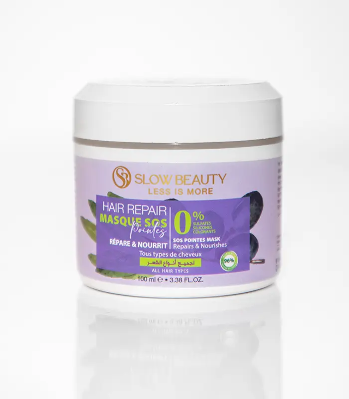 Masque SOS pointes Hair Repair Slow Beauty pour réparer et nourrir les cheveux