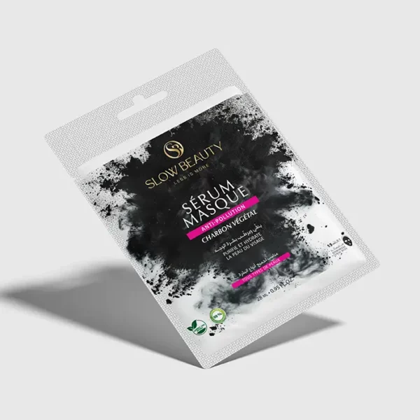 Masque visage antipollution Slow Beauty au charbon végétal purifiant