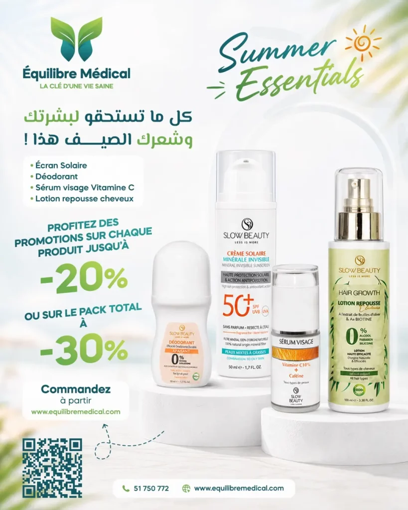 pack summer Essentials soins visage et cheveux et corps